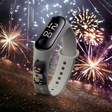 ДЕТСКИЕ СВЕТОДИОДНЫЕ ЧАСЫ SMARTBAND BATMAN BAND