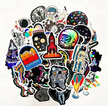 STICKER BOMB NAKLEJKI NA TELEFON MIX NASA 50 szt