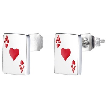 МУЖСКИЕ СЕРЬГИ МУЖСКИЕ СЕРЬГИ ДЛЯ ИГОРАЛЬНЫХ КАРТ ПОКЕР