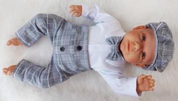 Комплект крестильного костюма, 5 предметов, хлопок, размер 56.