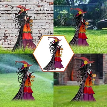 Вывеска Хэллоуин с колышком Witch Yard 28смx17см