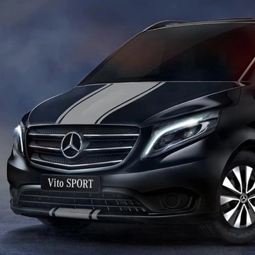 Для Mercedes BENZ Vito пленка в полоску наклейка виниловая наклейка на капот