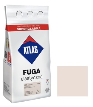 ATLAS FUGA ELASTYCZNA 1-7MM 205 KREMOWY 5KG