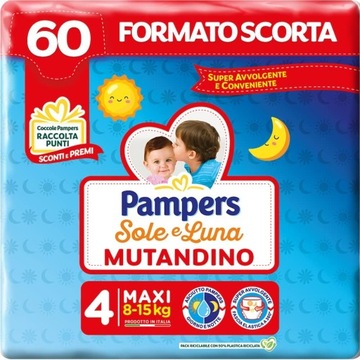 Pieluszki Pampers Sole E Luna Rozmiar 4 15 szt.