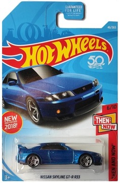 HOT WHEELS NISSAN SKYLINE GT-R R33 THEN AND NOW 6/10 1:64 NOWY !!!