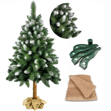 ИСКУССТВЕННАЯ РОЖДЕСТВЕНСКАЯ ЕЛЬ НА СТОЛБИКЕ АЛМАЗОВОЙ СОСНЫ 160 СМ