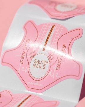 SAUTE NAILS NAIL FORMS трафареты для наращивания гелевого маникюра 300 шт.