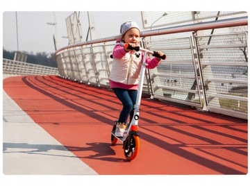 Самокат LIONELO Luca Бело-Оранжевый