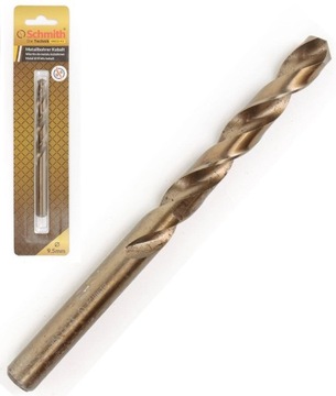 WIERTŁO DO METALU KOBALTOWE 9,5mm HSS-Co DO STALI ŻELIWA MOCNE SCHMITH