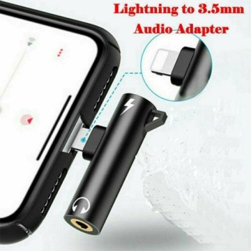 Адаптер для iPhone переходник jack 3,5 мм + зарядка