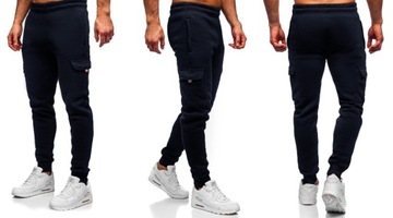 ТЕПЛЫЕ МУЖСКИЕ спортивные костюмы, брюки армейские, темно-синие, 410 XXL