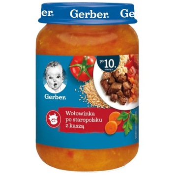 Gerber wołowinka po staropolsku z kaszą po 10 m-cu 190 g