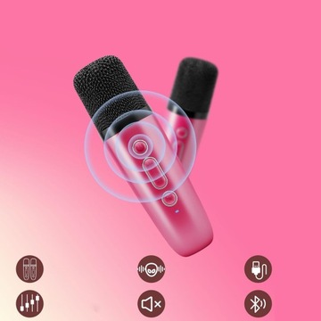2 МИКРОФОНА BLUETOOTH + ПОРТАТИВНАЯ БЕСПРОВОДНАЯ ДИНАМИКА ДЛЯ ДЕТЕЙ