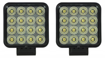 LAMPA ROBOCZA HALOGEN 16 LED 12V 24V LEDOWA SZPERACZ OSRAM KWADRAT 64W IP68