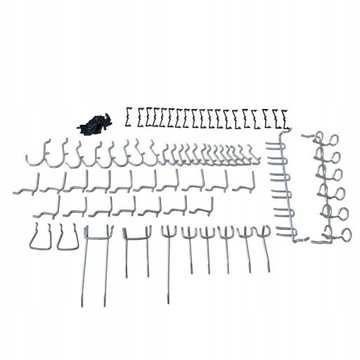 МЕТАЛЛИЧЕСКИЕ КРЮЧКИ ДЕРЖАТЕЛИ ДЛЯ ДОСОК МАЛЕНЬКИЕ 51 шт.