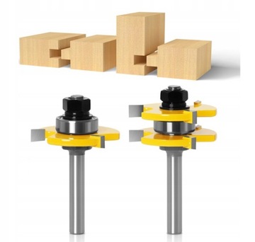 Набор пазов, шпунтов и пазов, фреза по дереву 8мм.