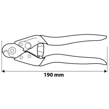 КУСАЧКИ NEO ДЛЯ ПРОВОЛОКИ И СТАЛЬНЫХ КАБЕЛЕЙ 1,5–4 190 ММ 01-512