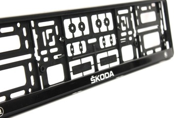 РАМКА НОМЕРНОГО ЗНАКА SKODA ГЕЛЬ