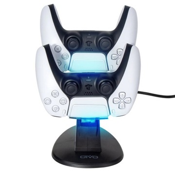 Док-станция для зарядного устройства с 2 накладками DualSense для PS5