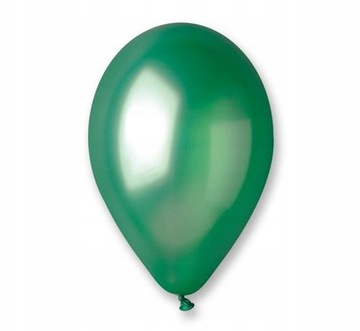 Balony Gemar metal 10 cali zielony 100 sztuk