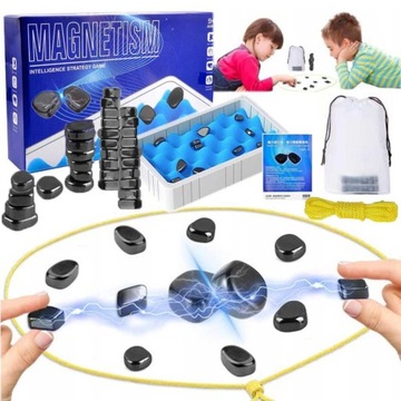 MAGNETYCZNA GRA 40 Kulek WIĘKSZE KAMIENIE MAGNETYCZNE GRA ZESTAW
