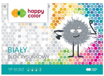 Альбом для малювання білий A3 HAPPY COLOR 20 аркушів