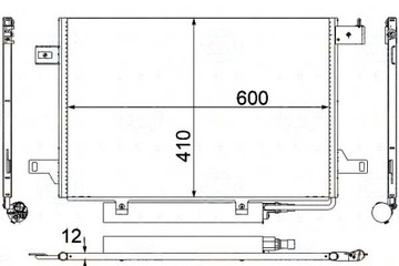 BEHR HELLA KONDENZÁTOR KLIMATIZACE MERCEDES W169 04