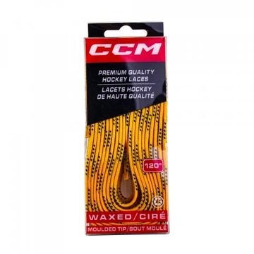 CCM Proline Sznurówki woskowane Żółte 244cm