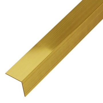 Narożnik ozdobny stalowy - listwa dekoracyjna złota matowa 10x10mm 270cm