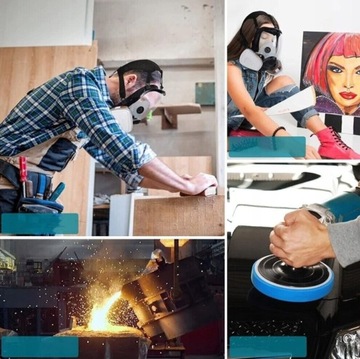 DUST MASK 6800 РЕСПИРАТОР ПОЛНОЛИЦЕВАЯ ДЫХАТЕЛЬНАЯ МАСКА ДЛЯ ПОЖАРА