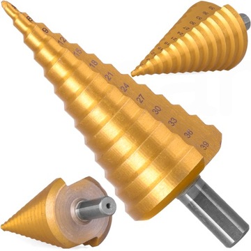 СТУПЕНЧАТОЕ КОНУСНОЕ СВЕРЛО HS TYTAN 4–39 мм СВЕРЛА