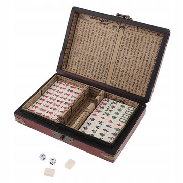 Przenośny zestaw chińskich gier Mahjong, rozmiar