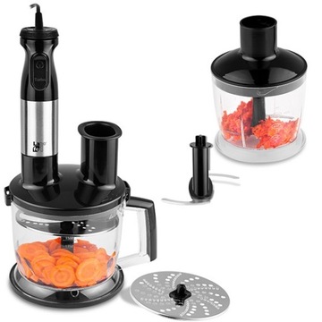 МНОГОФУНКЦИОНАЛЬНЫЙ РУЧНОЙ БЛЕНДЕР, ПРОЦЕССОР, 2 ТУРБОДИСКА, МОЩНЫЙ