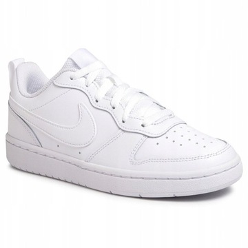 Buty Młodzieżowe NIKE COURT BOROUGH LOW 2 białe wygodne sporotwe