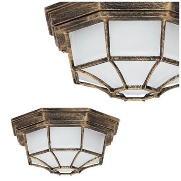 Antyczna klasyczna lampa sufitowa zewnętrzna
