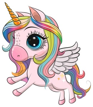 NAKLEJKA NA OKNO MEBLE LUSTRO JEDNOROŻEC PONY