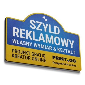 PCV 5mm SZYLD TABLICA REKLAMOWA DRUK UV NA WYMIAR dowolny kształt