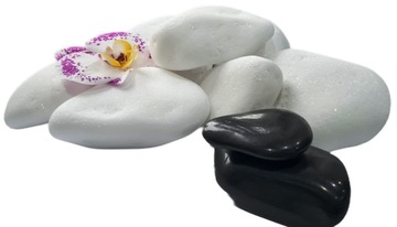 THASSOS OTOCZAK BIAŁY 4-8cm BŁYSZCZĄCY KAMIEŃ 1kg