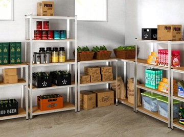 ПОЛКА МЕТАЛЛИЧЕСКАЯ 180х90х30 ХРАНЕНИЕ 175кг / 5 ПОЛОК