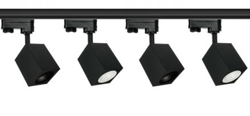 OSCAR-Track-ALU-B/B-3F светильник черный с черным шарниром 1xgu10 LUXsystem-3F