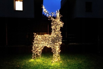 3D LED ОЛЕНЬ 1000 МЕГА БОЛЬШОЙ XXXL 220см