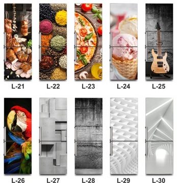 Самоклеящаяся НАКЛЕЙКА на холодильник, шпон 65х180см.