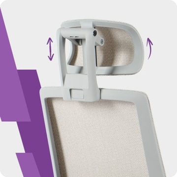 Офисное кресло Twist с подставкой для ног, бежевый, эргономика