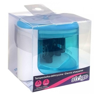 Электрическая точилка Strigo, синяя, 2 отверстия