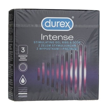 DUREX INTENSE PREZERWATYWY STYMULUJĄCE 3 SZTUKI