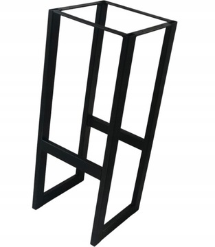 Solidny STELAŻ metalowy CZARNY hoker loft 76 cm