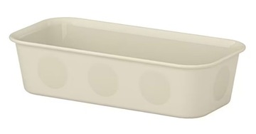 IKEA NOJIG Organizer, pojemnik, 10x20x5 cm BEŻOWY