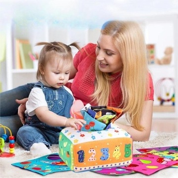 СОРТЕР С САЛФЕТКАМИ ПЛЮШЕВЫЕ ЖИВОТНЫЕ MONTESSORI SENSORY