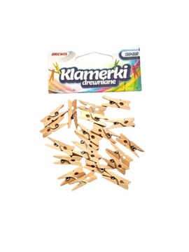 Spinacze, klamerki drewniane SPN25