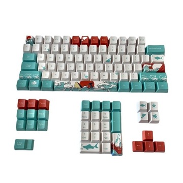 11 Coral Sea DYE-SUB PBT Keycaps DIY do klawiatur,